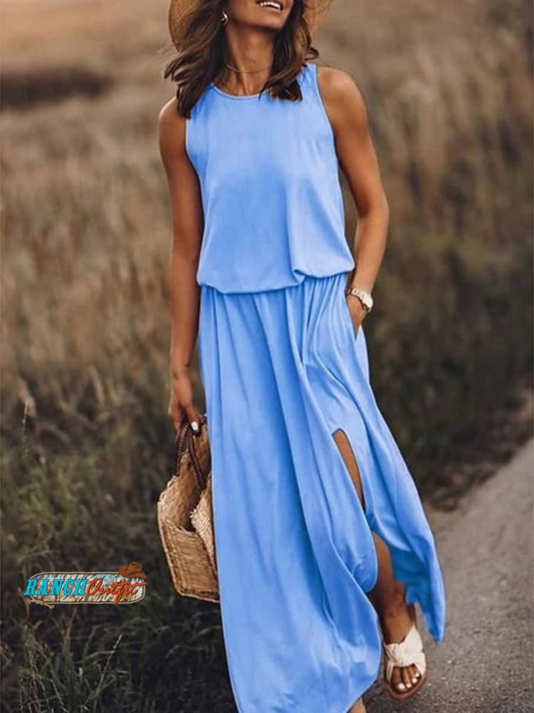 Women's Solid Color Loose Elegant Casual Dress
