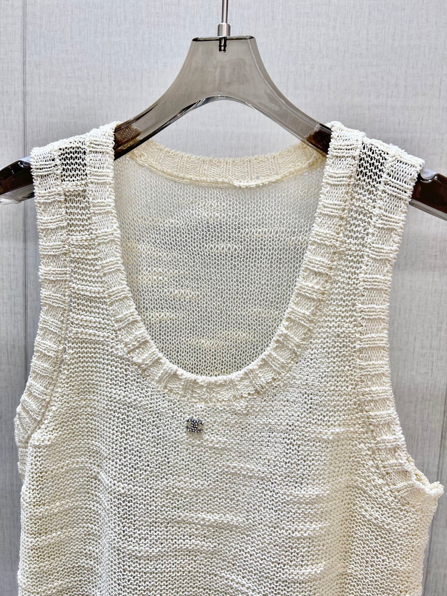 Breathable Open-Weave Knit Vest