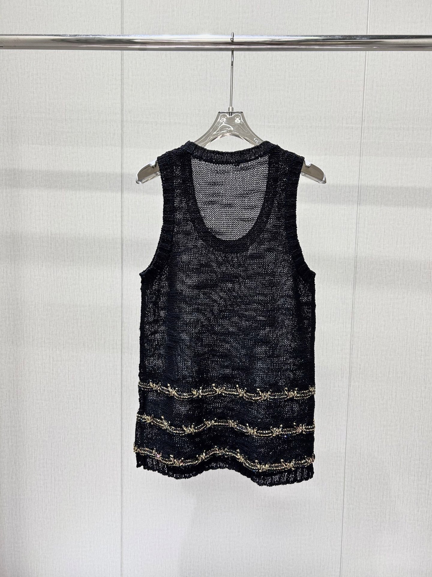 Breathable Open-Weave Knit Vest