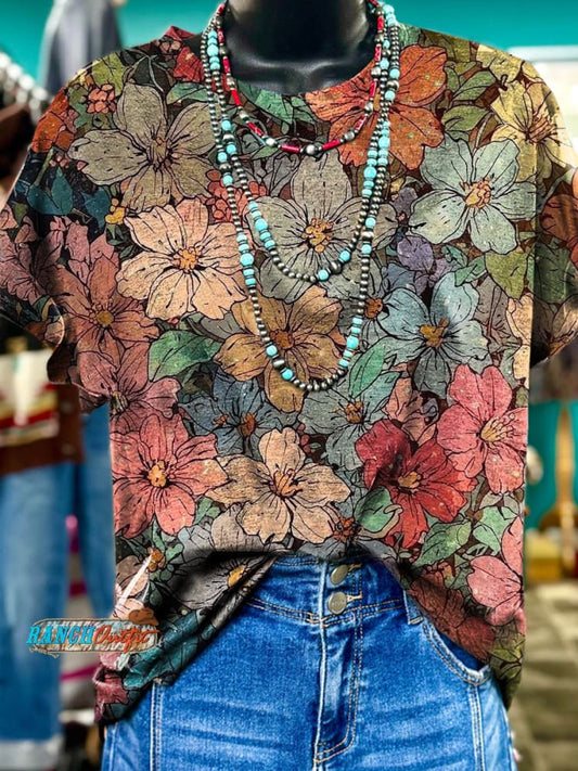 Vintage Art Print T-shirt