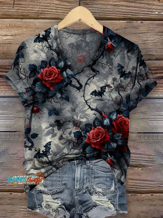 Women's V-neck Casual T-Shirt