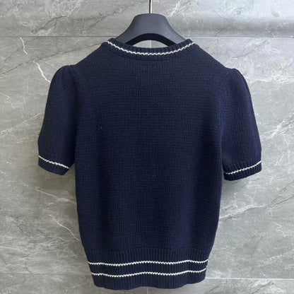 Classic Star Embroidered Knit Short Sleeve