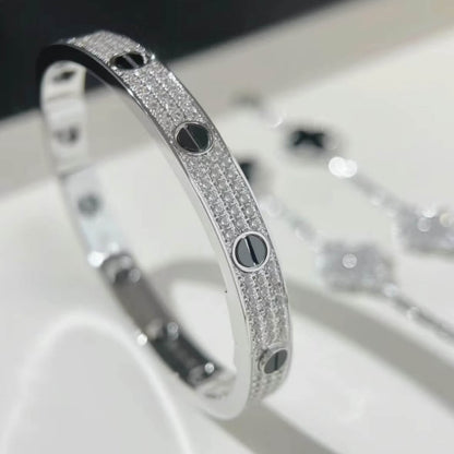 Black Studded Diamond Bracelet