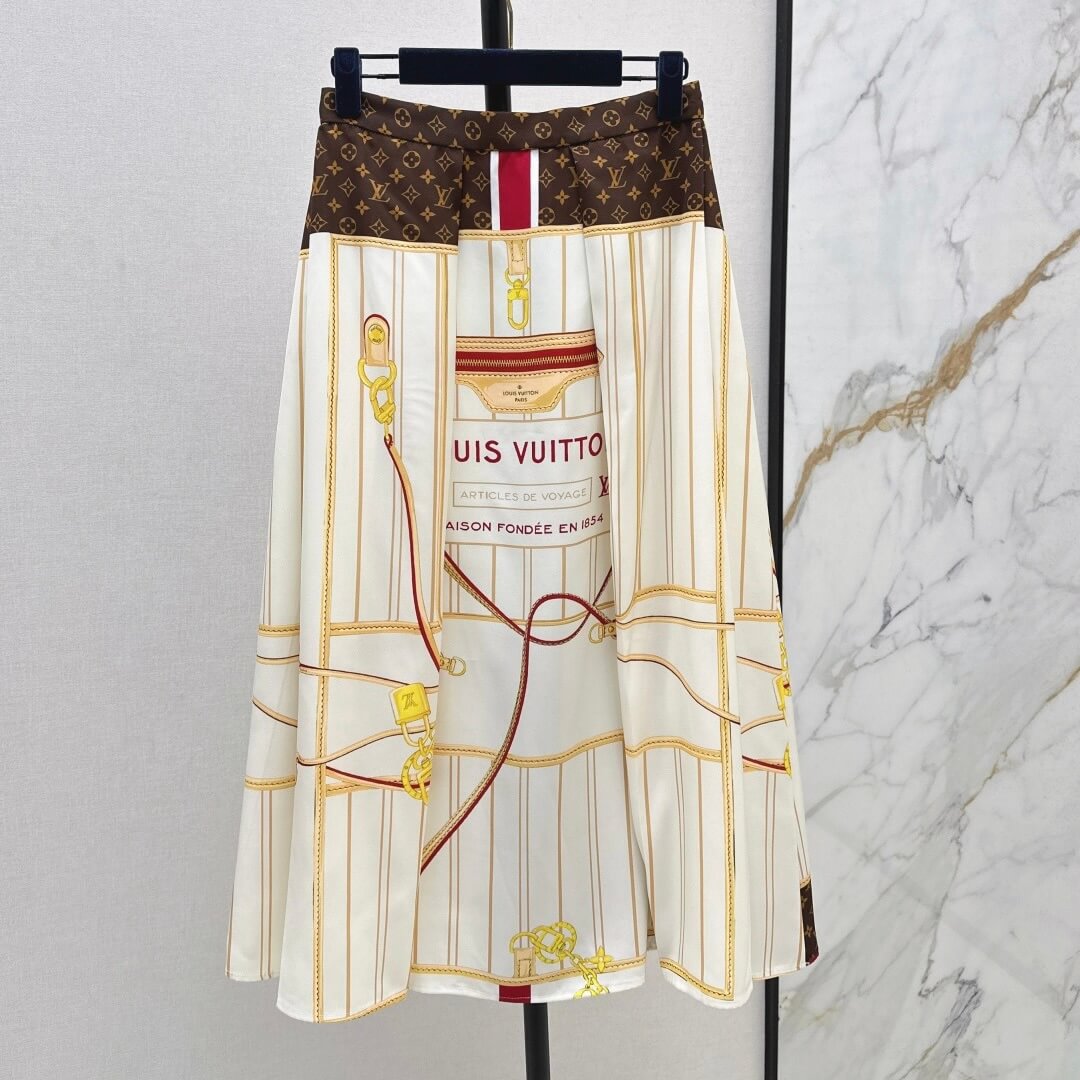 Fashionably Creative Pattern-Blocked Jacket & Skirt Set