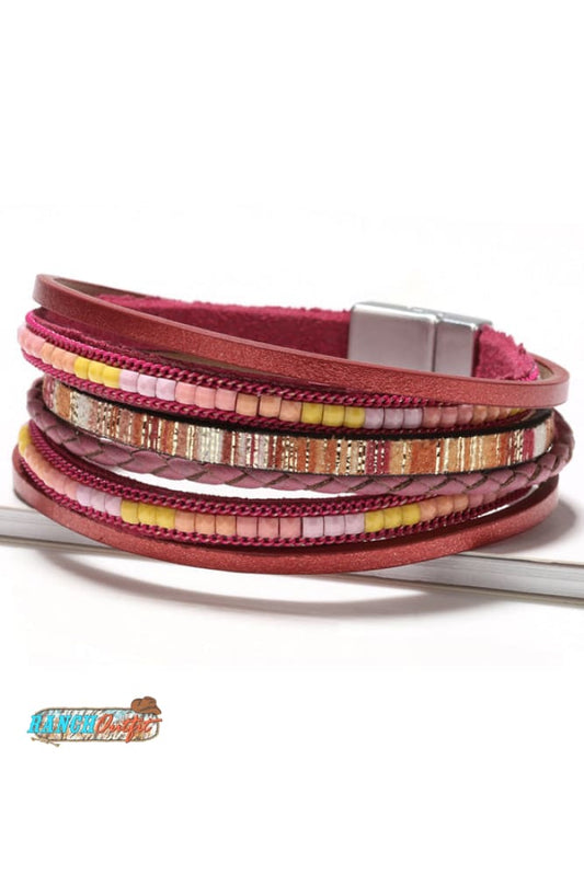 Bohemian Braided Leather Bracelet