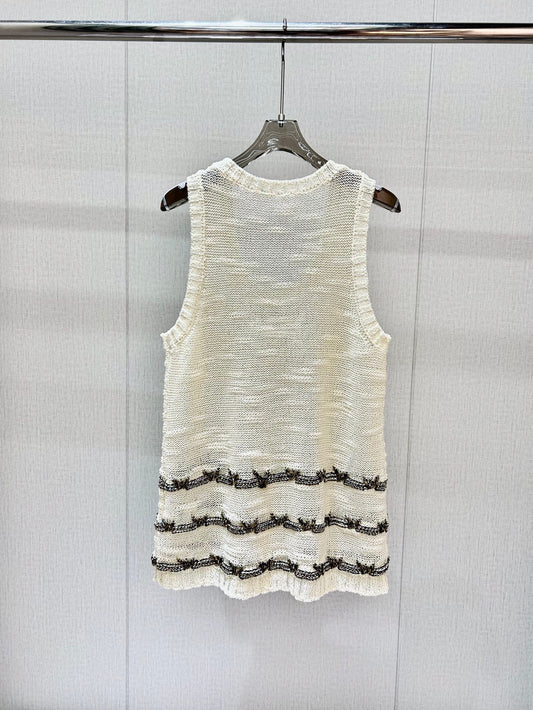 Breathable Open-Weave Knit Vest