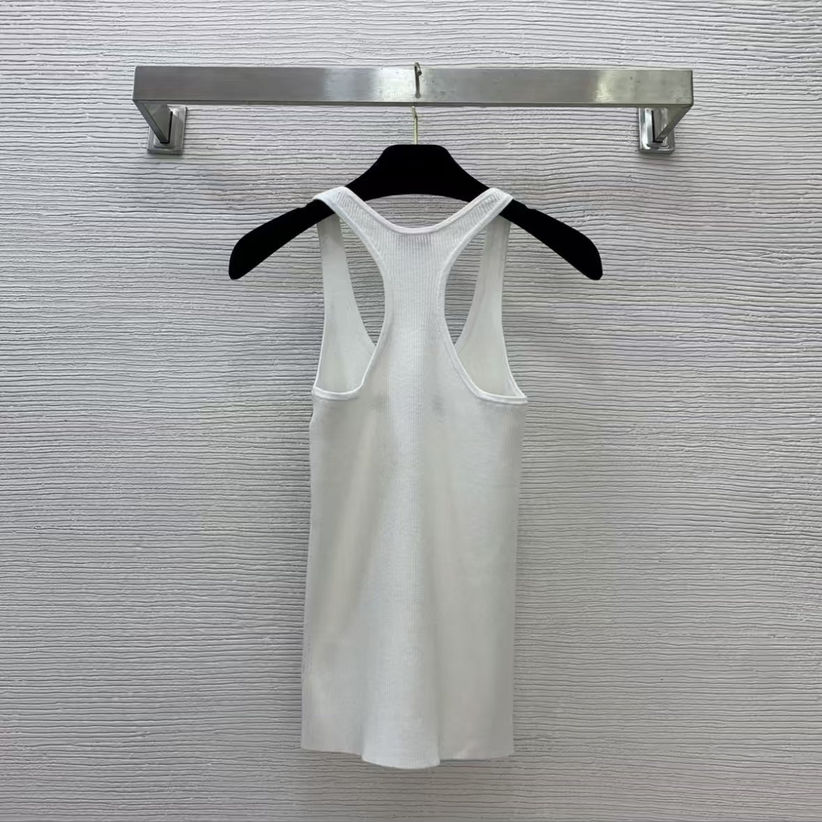 Classic Minimalist U-Neck Knit Vest