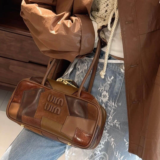 Vintage Mallard Color Block Bowling Bag