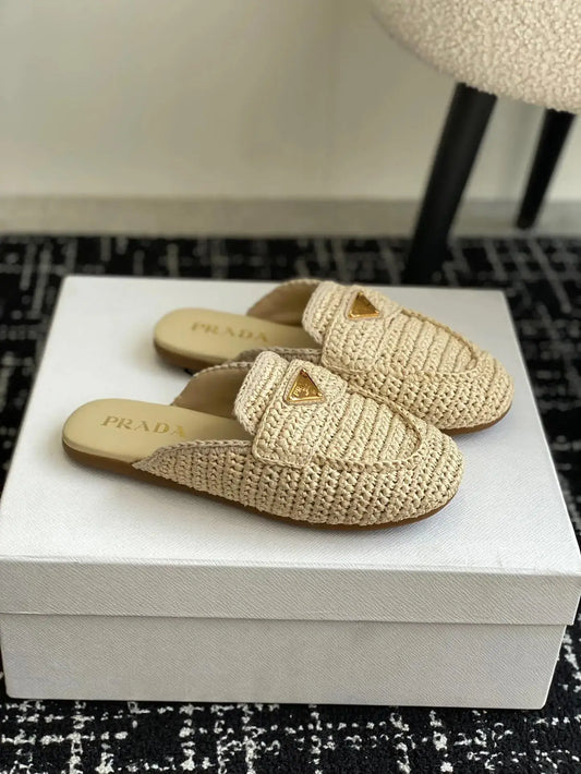 Classic Woven Closed-Toe Sandals