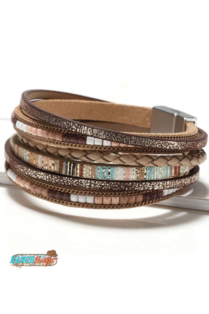 Bohemian Braided Leather Bracelet