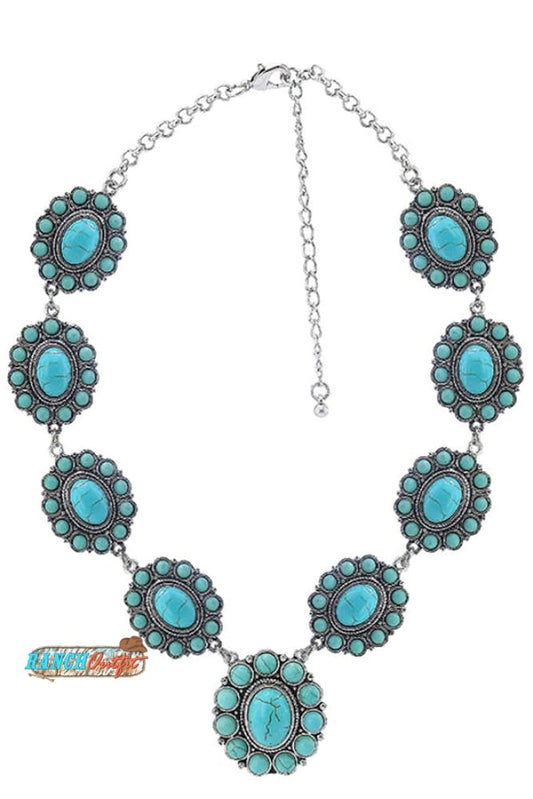 Boho Turquoise Necklace